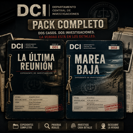 🕵️ Pack Completo DCI – CASO 001 + CASO 002